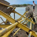 Pagar Dermaga Pelabuhan Kalianget Sumenep Roboh