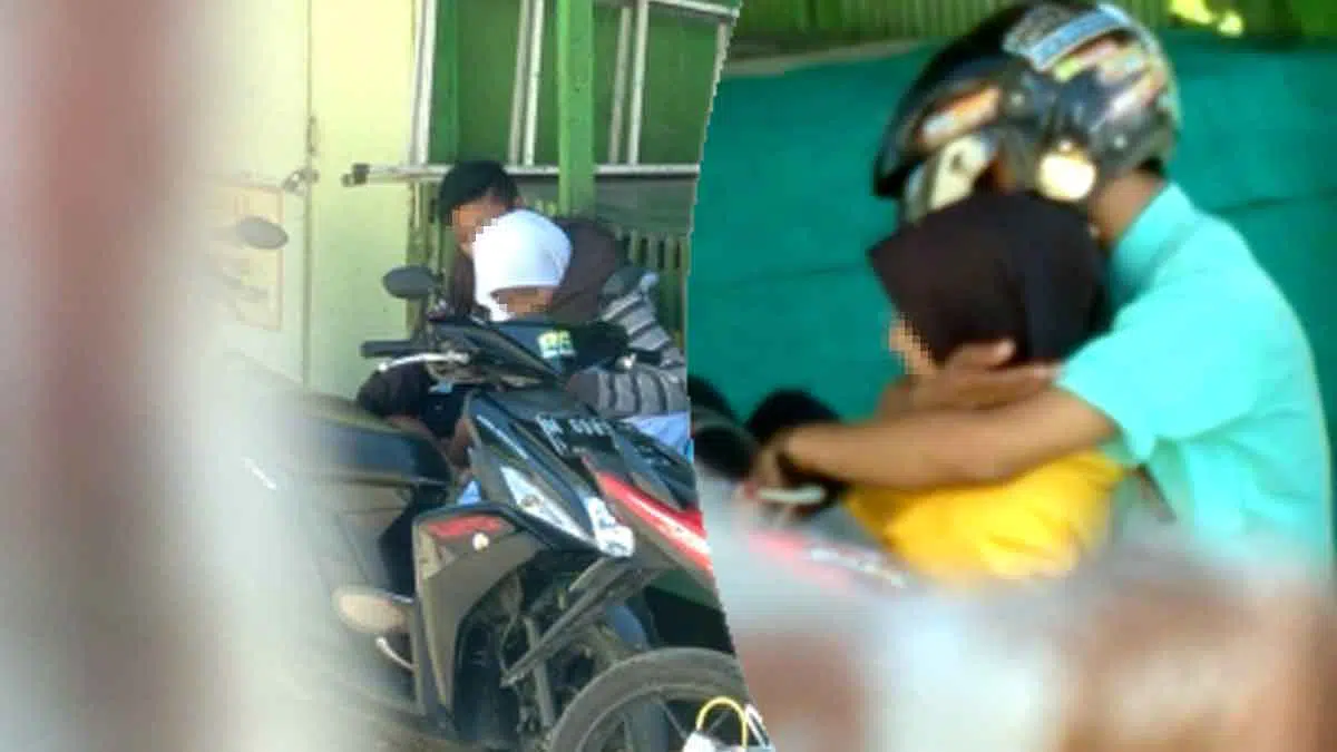 Siswa Asyik Bercumbu dan Pelukan di Tempat Umum