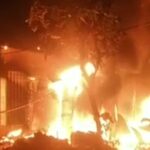 Kebakaran Bengkel dan Toko Onderdil di Omben Sampang