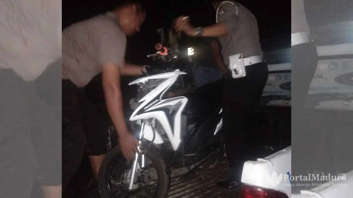 Tabrakan 2 Motor di Ambunten, Satu Tewas