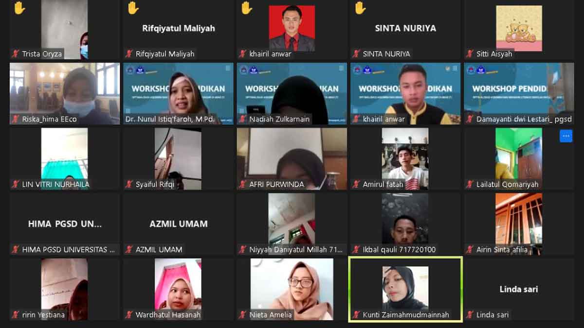 Virtual Workshop, Dosen Unija: Bukan Bersaing dengan Teknologi tapi Berteman