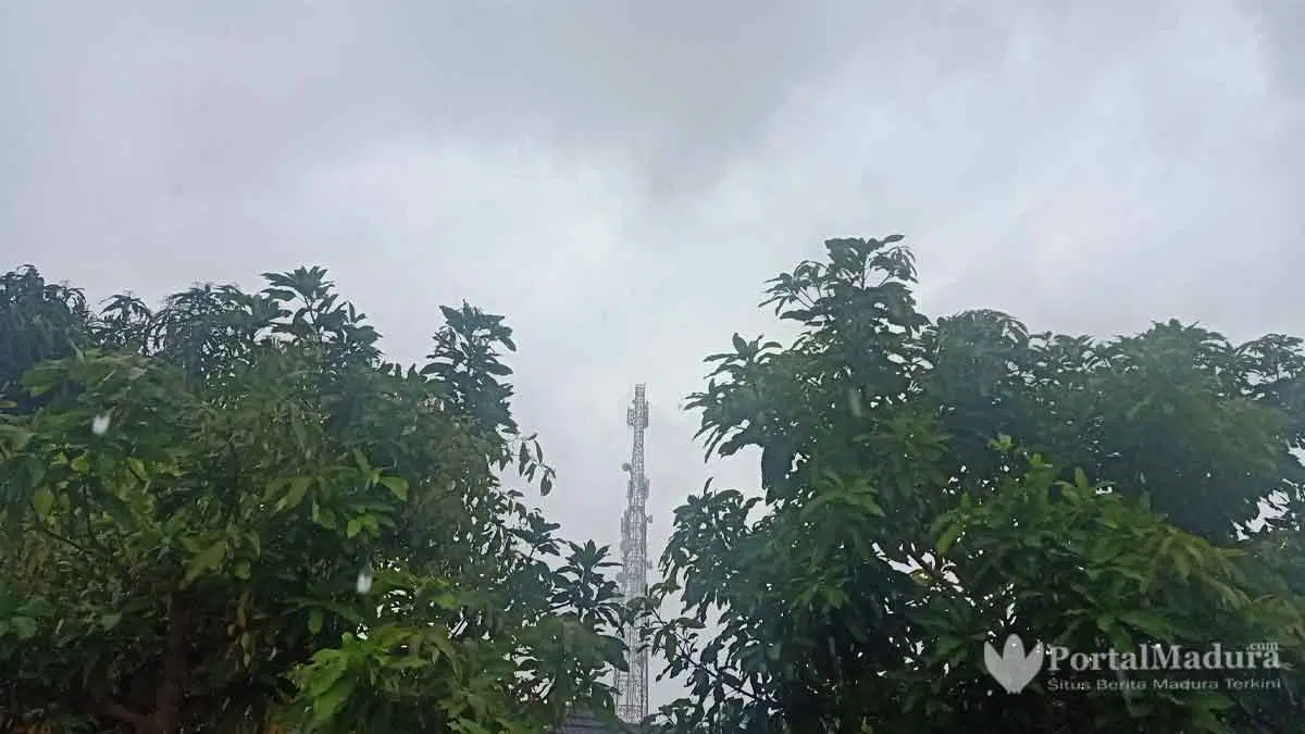 Kecamatan Kota Sumenep Diselimuti Awan Mendung hingga Malam