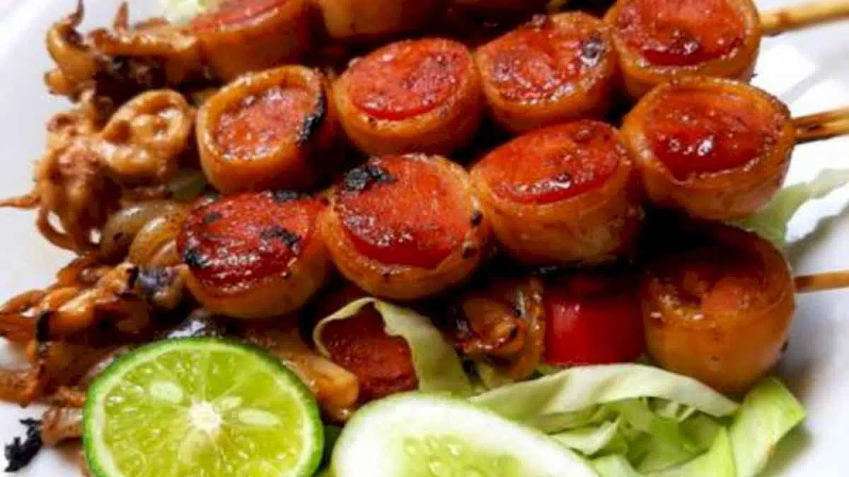 Resep Sate Cumi Bakar Sosis yang Enak dan Gurih
