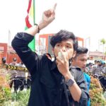 Aksi Tidur Terlentang, Aktivis PMII Sumenep Usung “Kemiskinan dan Pengangguran”