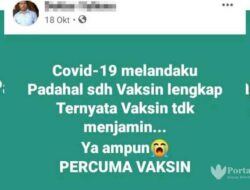 Akun FB Palsu Tulis ‘Percuma Vaksin’ dan Catut Pejabat Dinkes KB Sampang