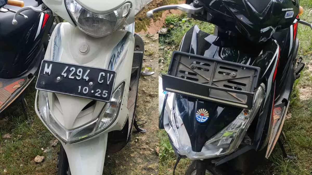 Braak! Tabrakan di Lenteng, Yamaha Mio vs Honda Vario