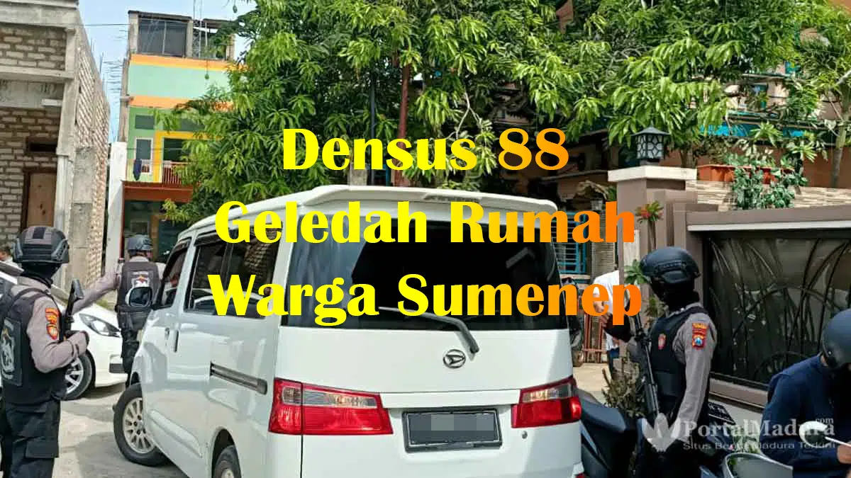 VIDEO Detik-detik Densus 88 Geledah Rumah warga Sumenep