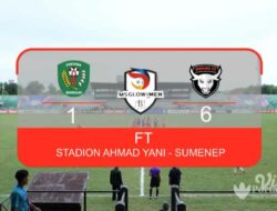 Hasil Akhir Perseba Bangkalan vs Madura FC, Laskar Jokotole Cetak 6 Gol