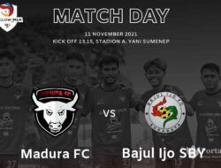 Hujan Ringan Diprediksi Akan Warnai Laga Madura FC vs Bajul Ijo Surabaya