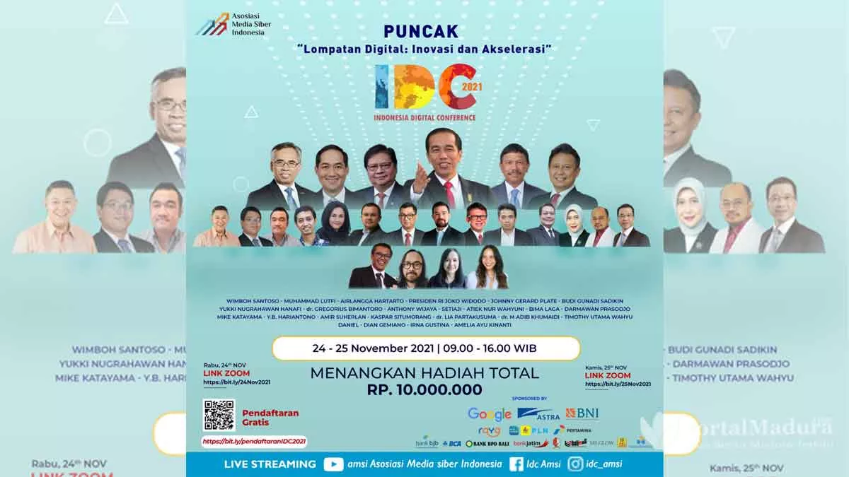 Menko Perekonomian akan Buka Puncak IDC AMSI 2021