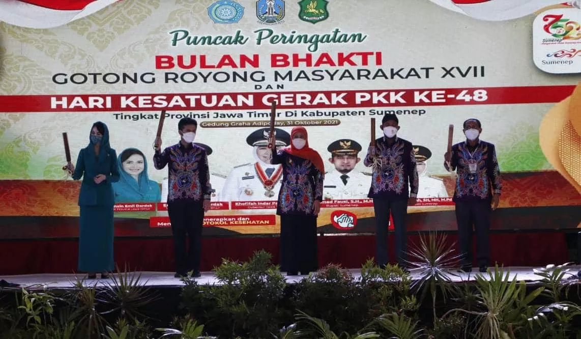 Sumenep Tuan Rumah Bulan Bhakti Gotong Royong Masyarakat