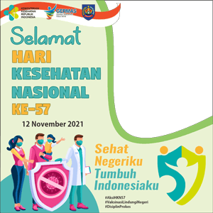 Link Download Twibbon Hari Kesehatan Nasional ke-57 pada 12 November 2021