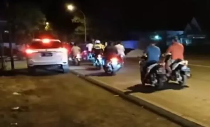 Balap Liar Pelajar Kocar-Kacir Dihadang Polisi Sampang