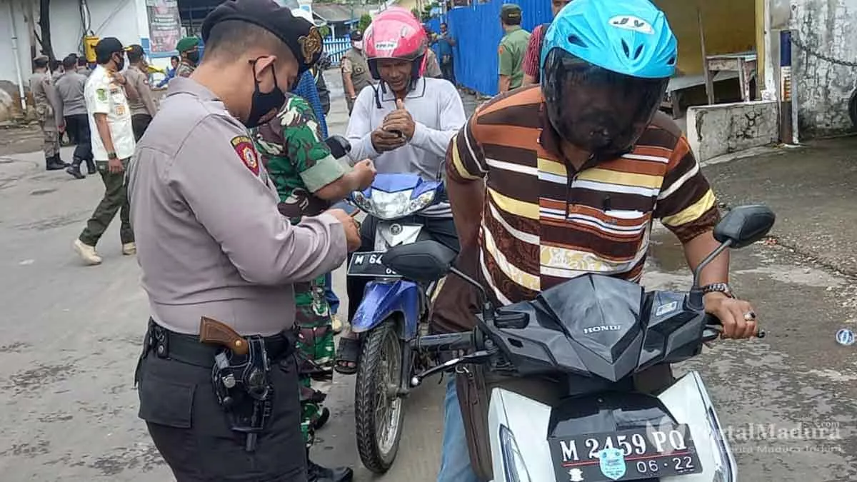 156 Orang Terjaring Patroli Yustisi Penegakan PPKM di Pelabuhan Kalianget