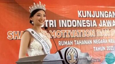 Adinda Cresheilla, Putri Indonesia Jatim Kesengsem Batik Tulis Karya WBP Rutan Sumenep