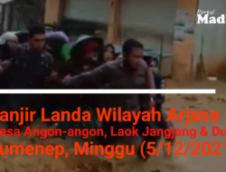 Banjir Landa Arjasa, Polisi Kangean Berjibaku Bantu Warga