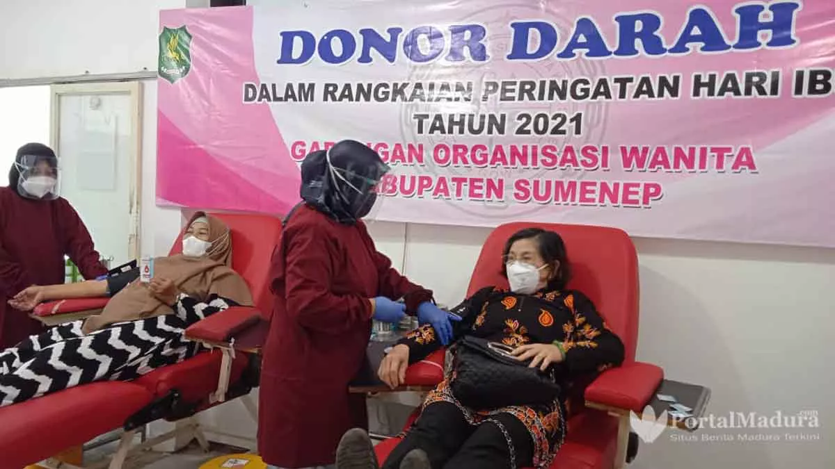 Kali Pertama, GOW Sumenep Gelar Donor Darah