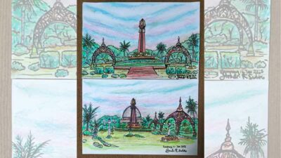 Perupa Sampang Buat Sketsa dan Desain Taman Rekreasi