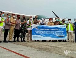Resmi Dibuka, Forkopimda Jajal Penerbangan Perdana Sumenep-Banyuwangi