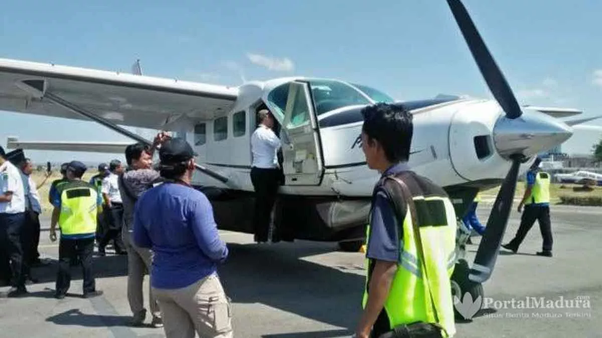 Makin Meningkat, Pengguna Jasa Transportasi Udara Pagerungan-Sumenep