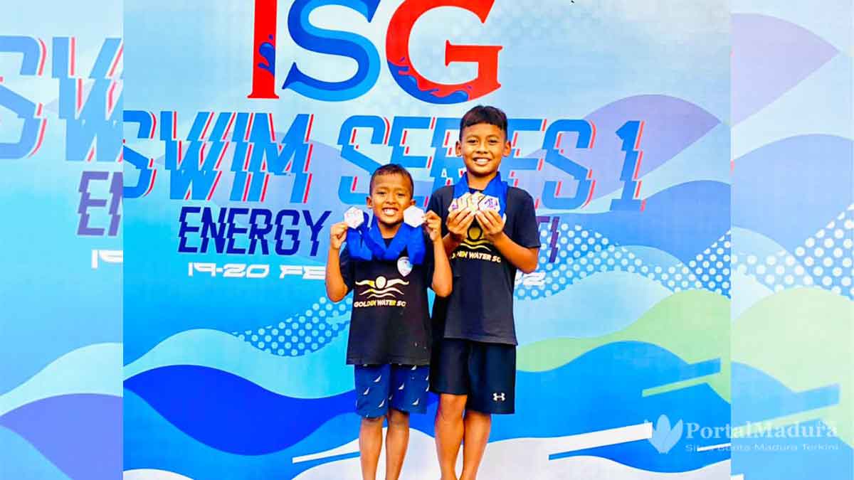 Atlet Renang Sumenep Reza dan Denis Boyong 6 Buah Medali