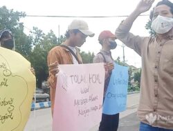Demo HCML, Mahasiswa Sampaikan Dua Tuntutan di Gedung DPRD Sumenep