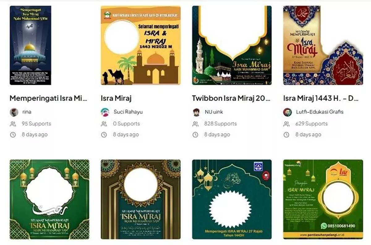 Link Download Twibbon Isra Miraj 2022 Terbaru