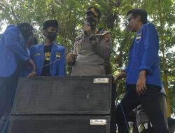 Aksi PMII Sampaikan Tuntutan, Begini Respon Kapolres Sumenep