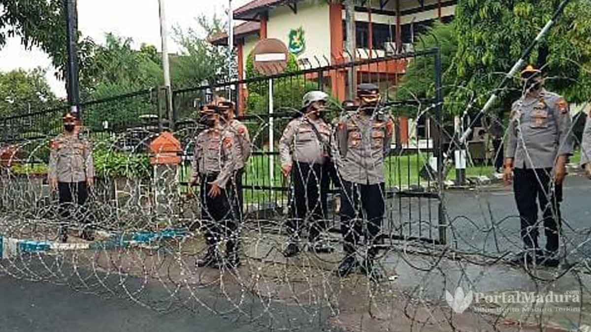 Demo HCML, Polres Sumenep Terjunkan 189 Personil