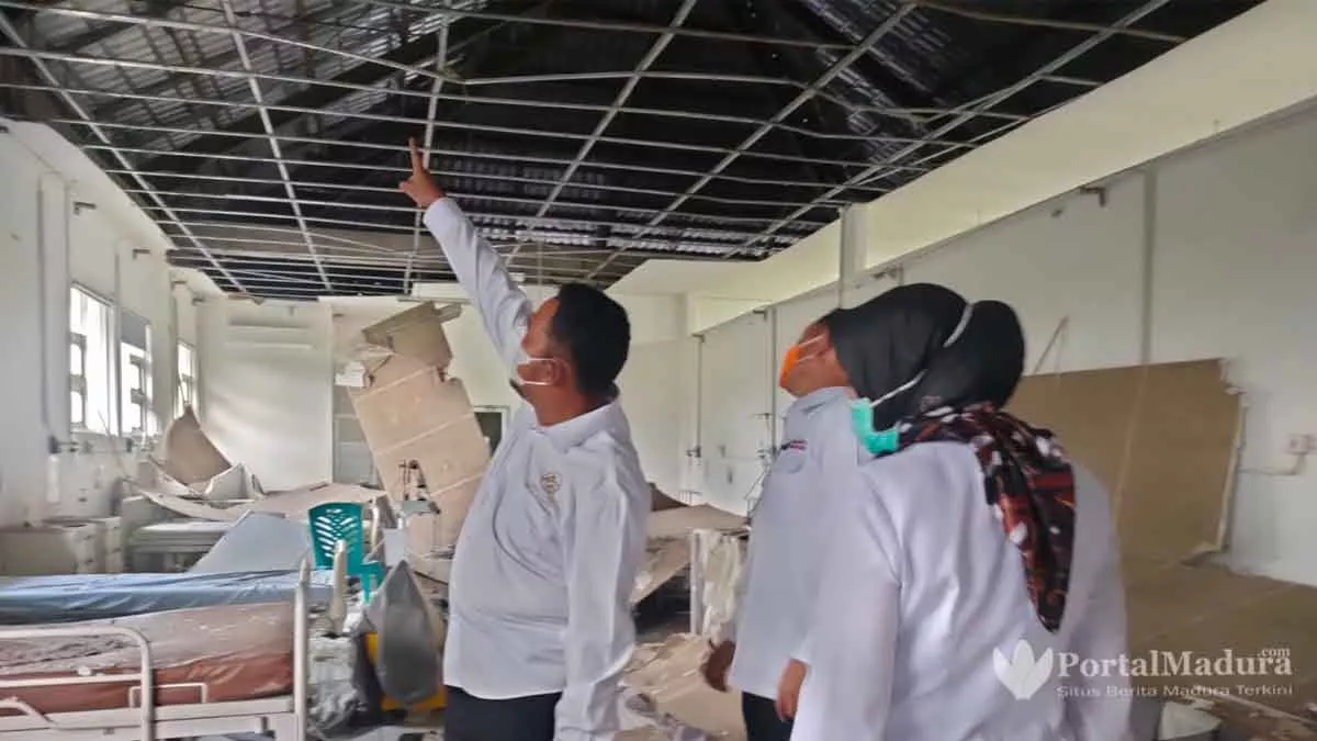 Plafon Ambruk, 17 Pasien RSUD Sumenep Dievakuasi