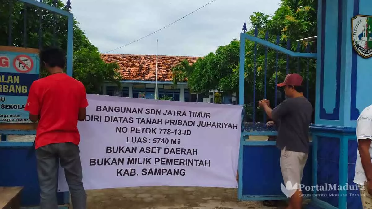 Umumkan Tanah Milik Pribadi, Warga Sampang Ancam Segel SDN Jatra Timur