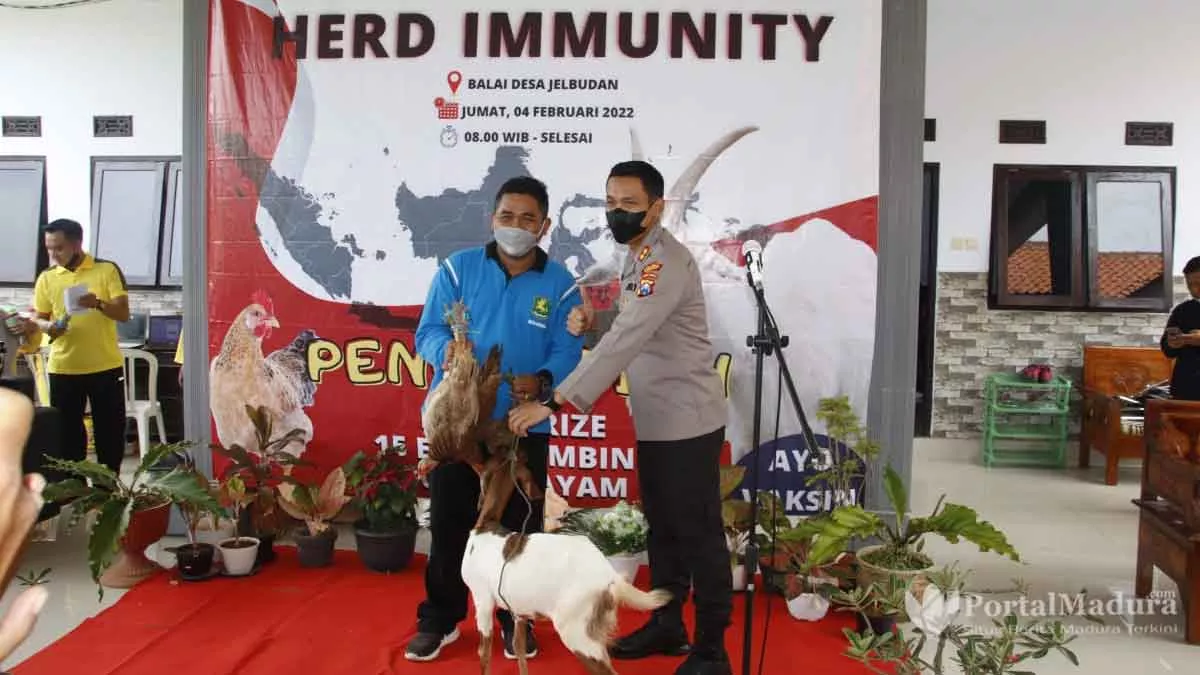 Vaksinasi di Sumenep Berhadiah Kambing dan Ayam