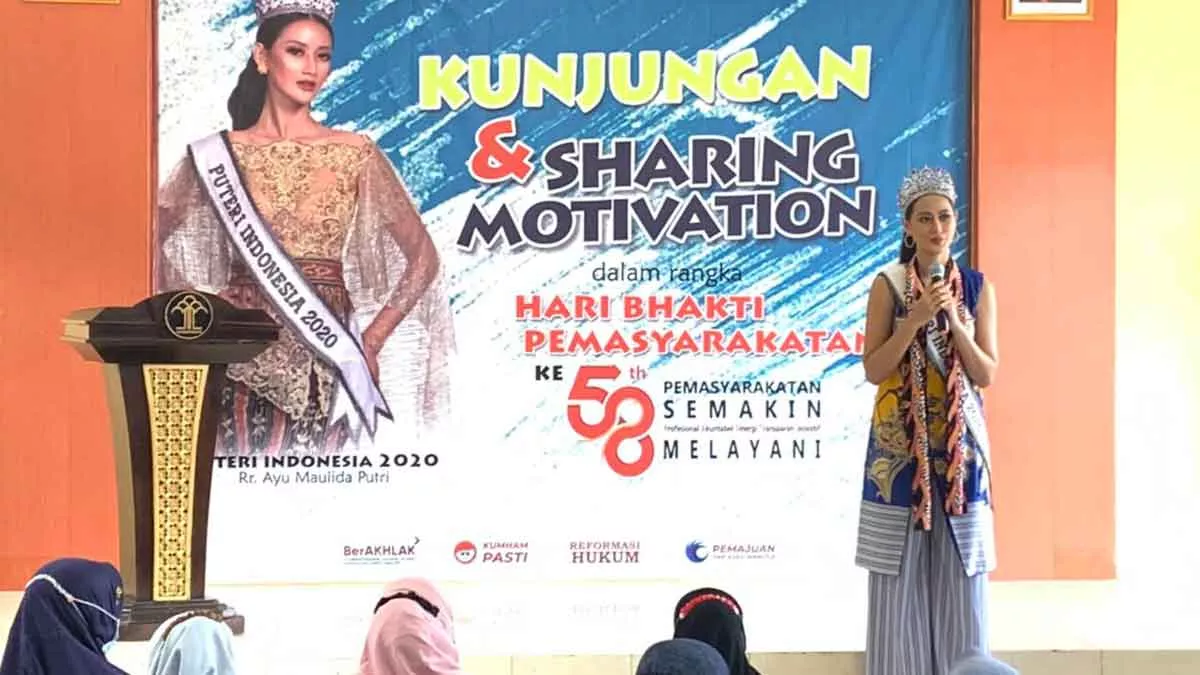 Ayu Maulida, Puteri Indonesia Kunjungi Rutan Sumenep