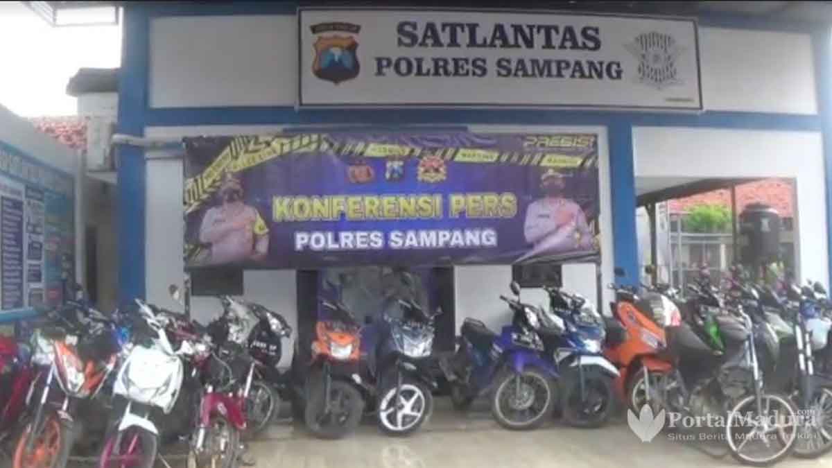Balap Liar, Polres Sampang Amankan 40 Unit Motor