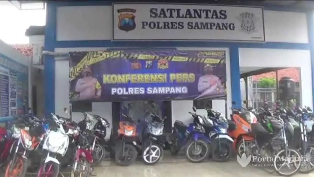 Balap Liar, Polres Sampang Amankan 40 Unit Motor