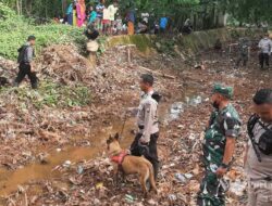Polres Sumenep Terjunkan 2 Anjing Pelacak Bantu Cari Anak SD Terseret Arus Sungai