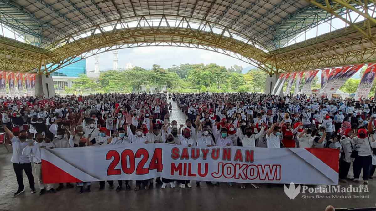 Relawan se- Bandung Raya Deklarasi 'Sauyunan 2024 Milu Jokowi'