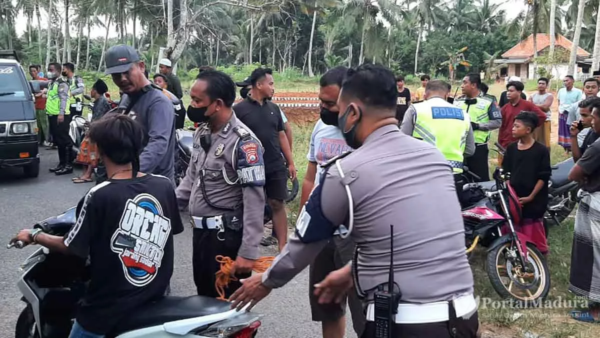 Balap Liar Jelang Buka Puasa, Polisi Sumenep Amankan 20 Motor