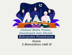 Jadwal Buka Puasa, Imsakiyah dan Sholat Kabupaten Pamekasan, Senin 4 April 2022