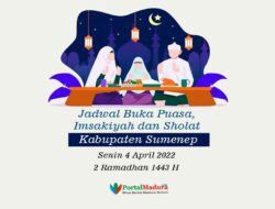 Jadwal Buka Puasa, Imsakiyah dan Sholat Kabupaten Sumenep, Senin 4 April 2022