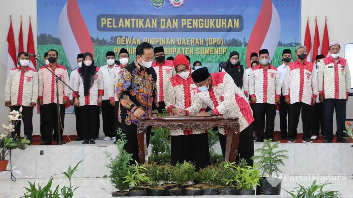 Kepengurusan Perhiptani Sumenep Dikukuhkan, Kadis DKPP Ingatkan Kerja Profesional