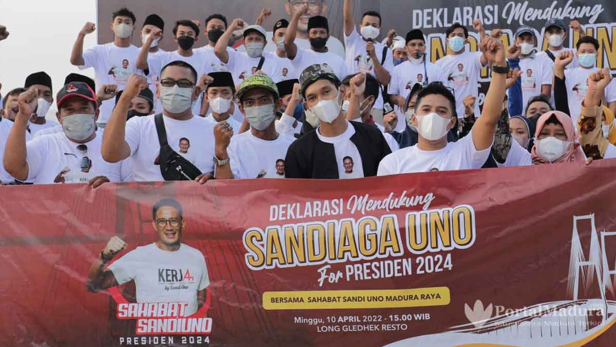 Optimis Ciptakan Lapangan Kerja, Relawan di Madura Dukung Sandiaga Presiden 2024