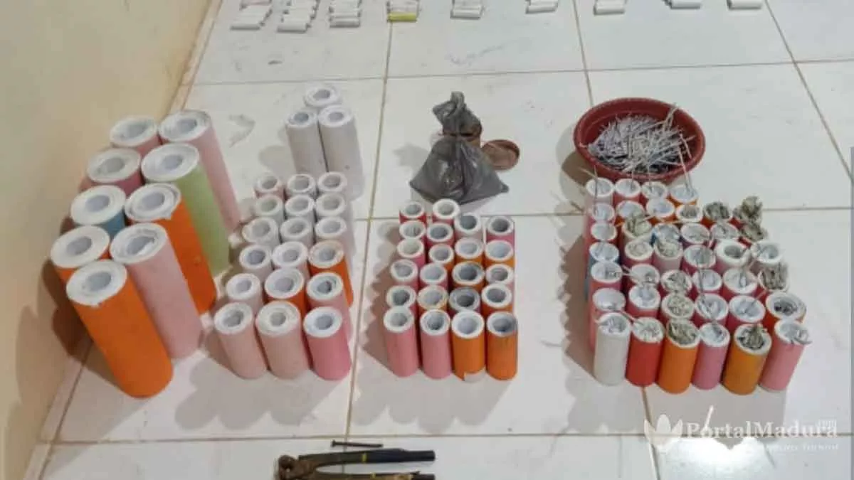 Rumah Produksi Petasan di Batang-Batang Digerebek, 4 Orang Diringkus Polisi Sumenep