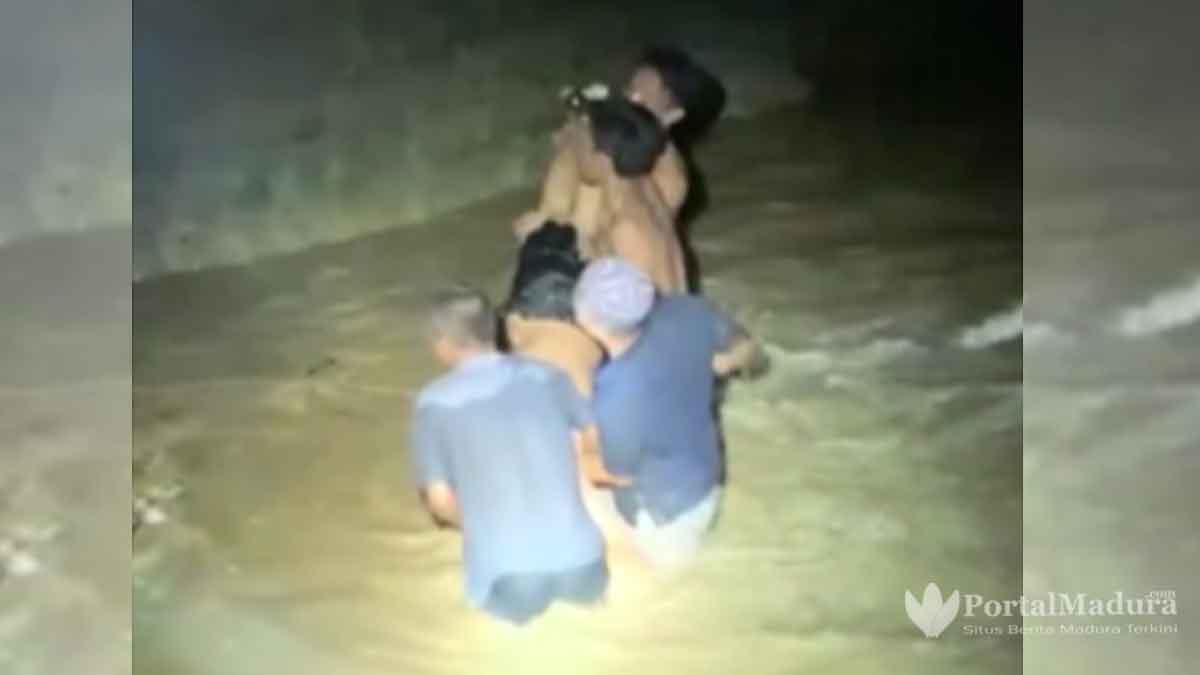 2 Anak Meninggal Tenggelam di Sungai Dam Pananggungan Guluk-guluk