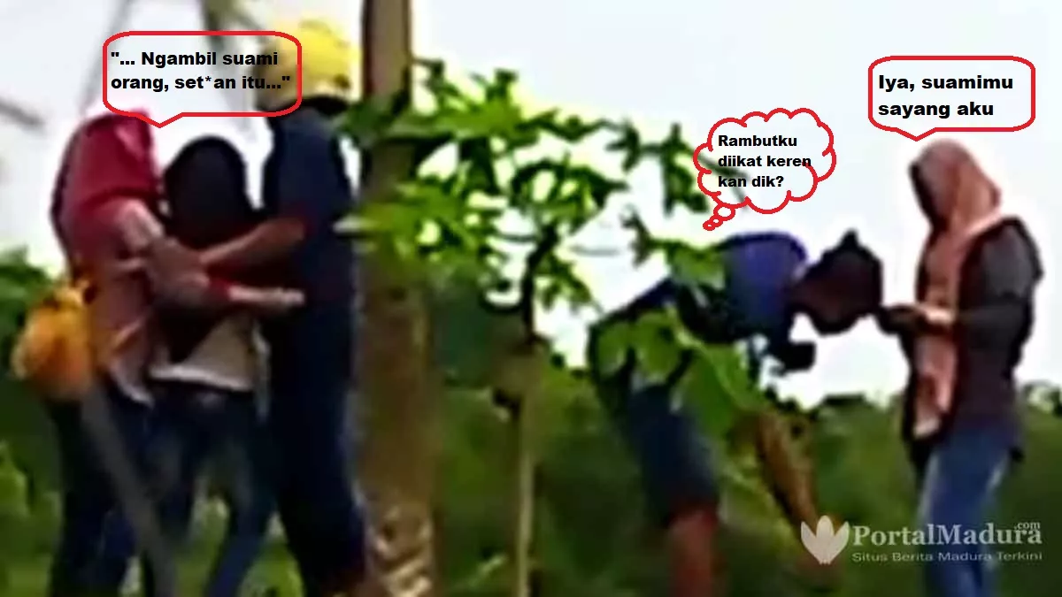 Bikin Tambah Sesak, Pelakor Dilabrak Istri Sah: Suamimu sayang aku