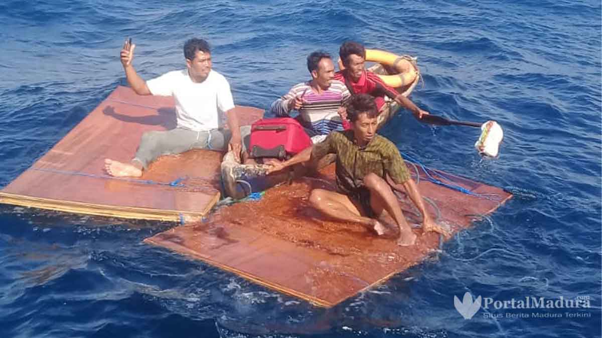 KLM Anugrah Ilahi Tenggelam, Dramatis Penyelamatan 4 ABK di Perairan Sapudi