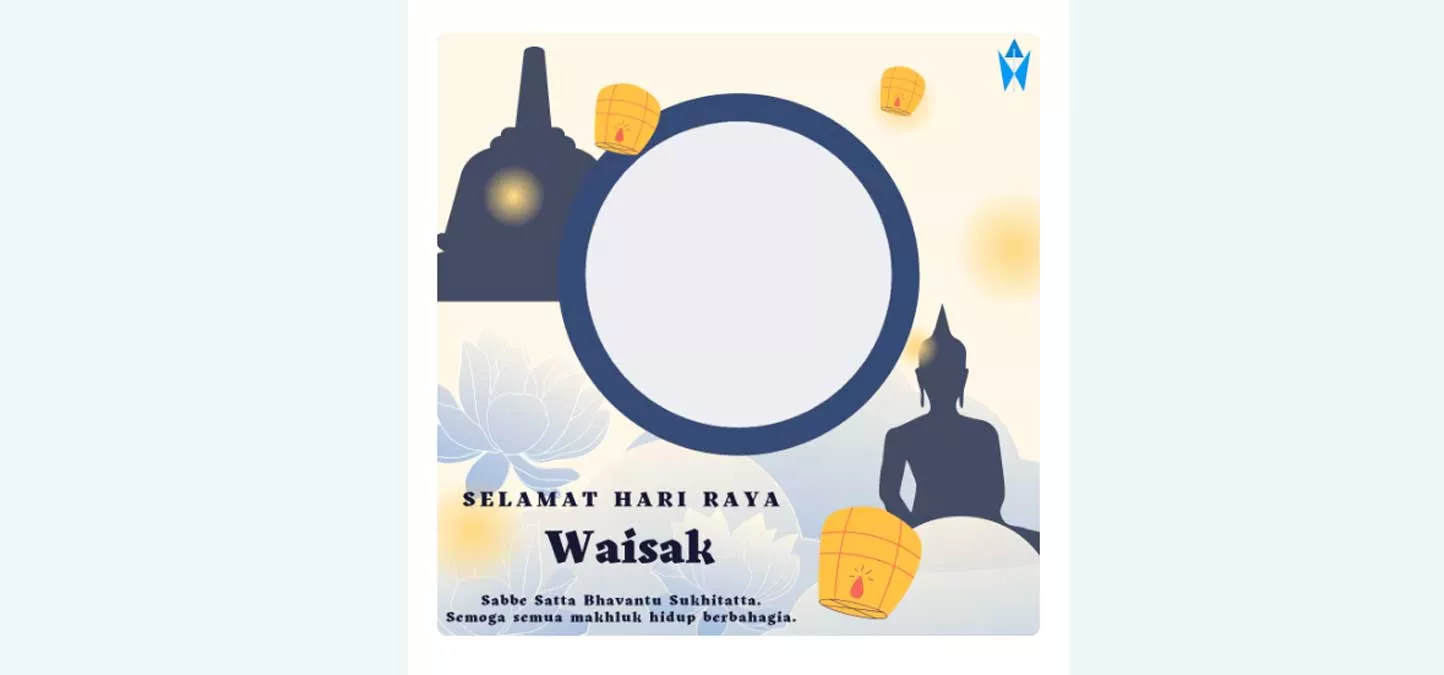 Link Download Twibbon Hari Waisak 2022