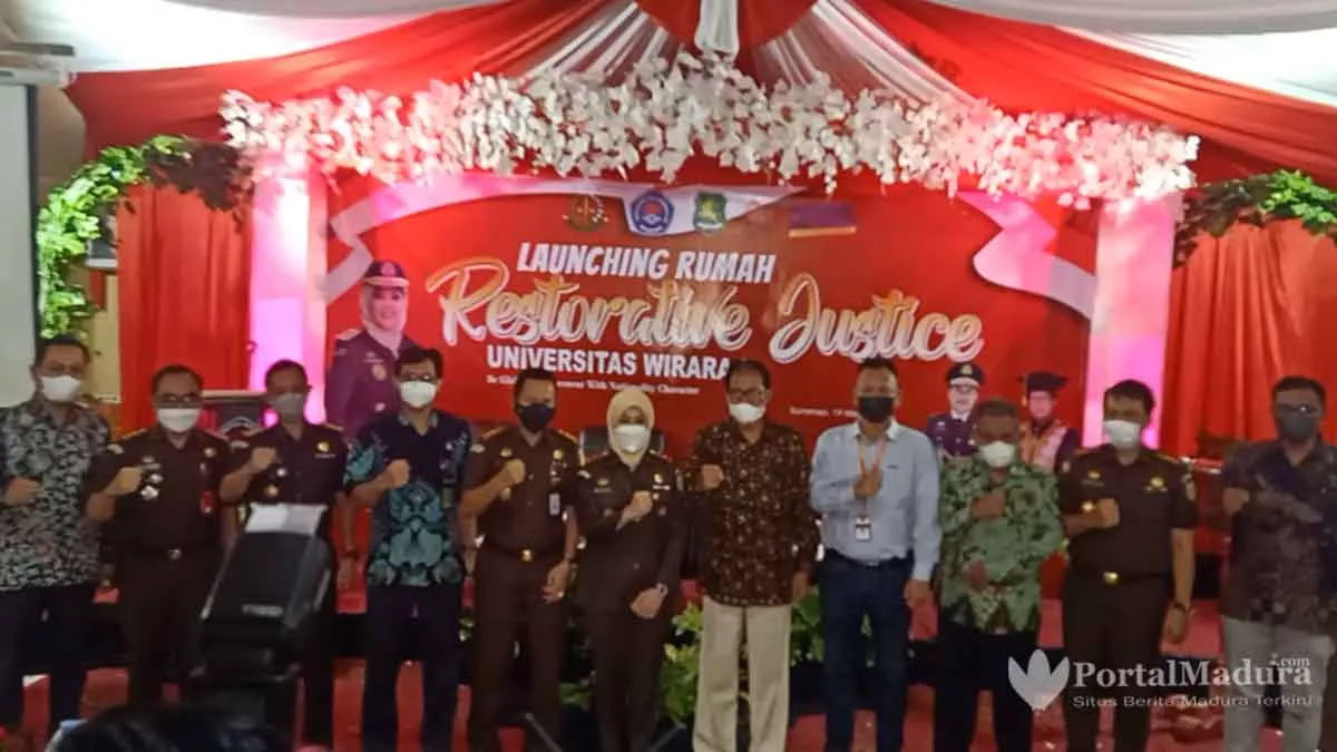 Pertama Di Indonesia, Unija Launching 'Rumah Restorative Justice' - Portalmadura.com Pertama di Indonesia, Unija Launching 'Rumah Restorative Justice'
