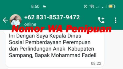 Waspada Modus Donasi Sekolah, Penipu Catut Kadinsos P3A Sampang