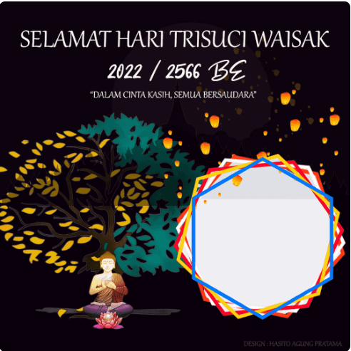 twibbon hari raya waisak 2022